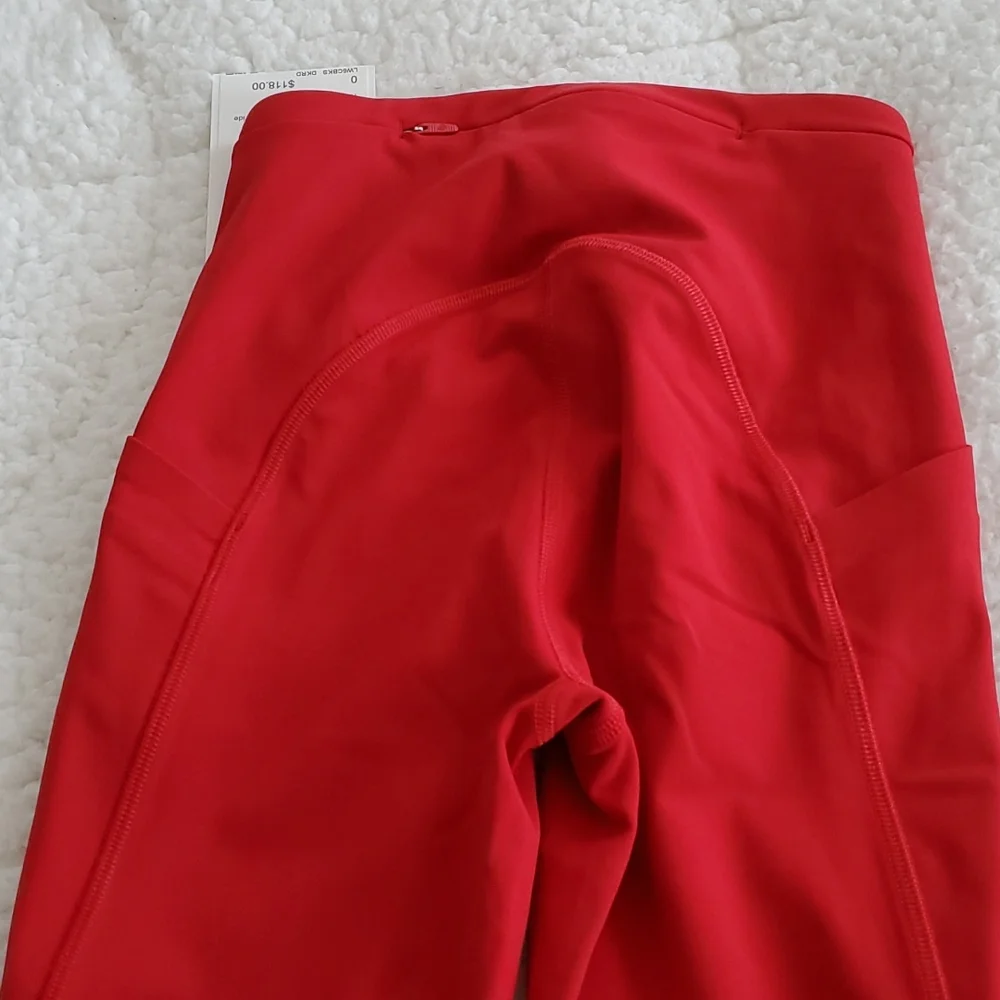 Lululemon Swift Speed HR Crop 21" Dark Red - Picture 10 of 17